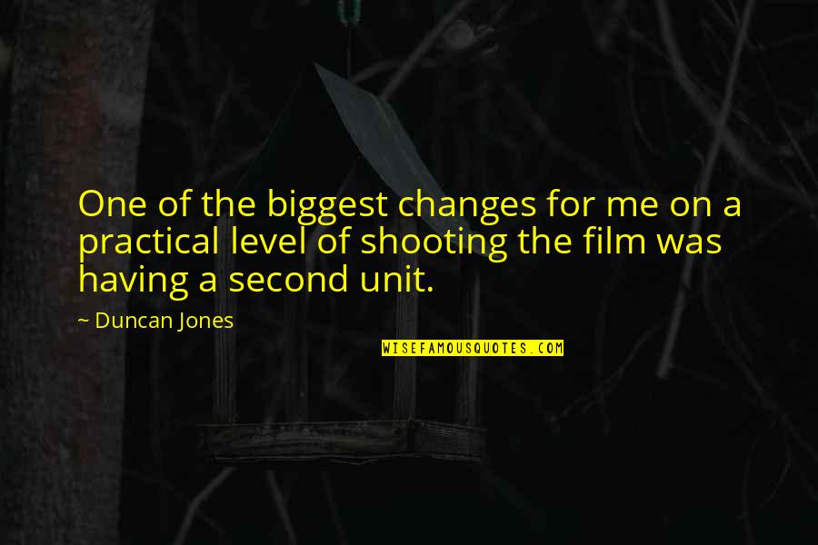 Daniel Goldston Quotes By Duncan Jones: One of the biggest changes for me on