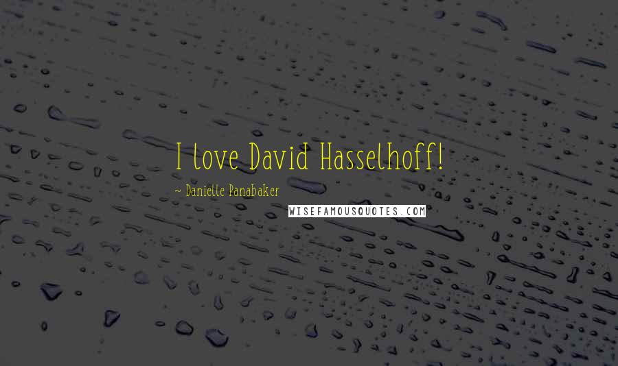 Danielle Panabaker quotes: I love David Hasselhoff!
