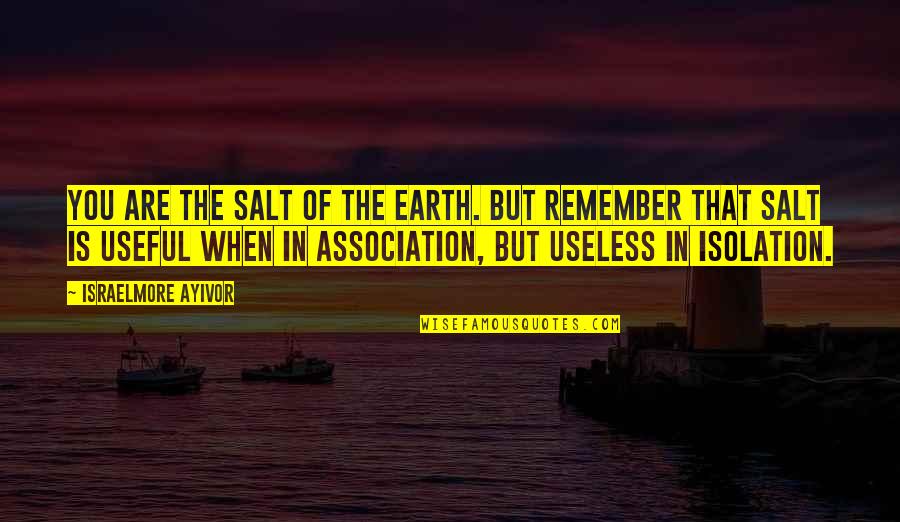 Danitas Designs Quotes By Israelmore Ayivor: You are the salt of the earth. But