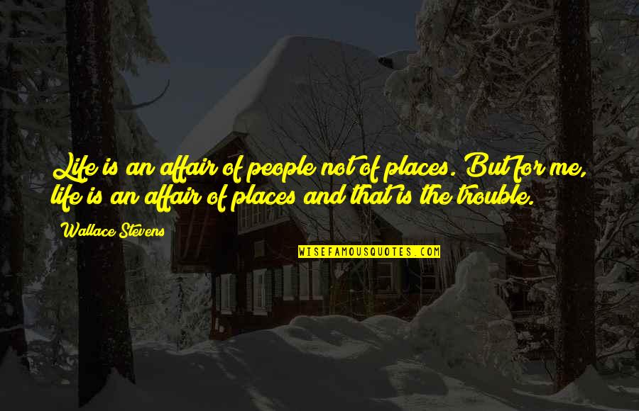 Danitra Vance Quotes By Wallace Stevens: Life is an affair of people not of Danitra Vance Quotes By Wallace Stevens: Life is an affair of people not of