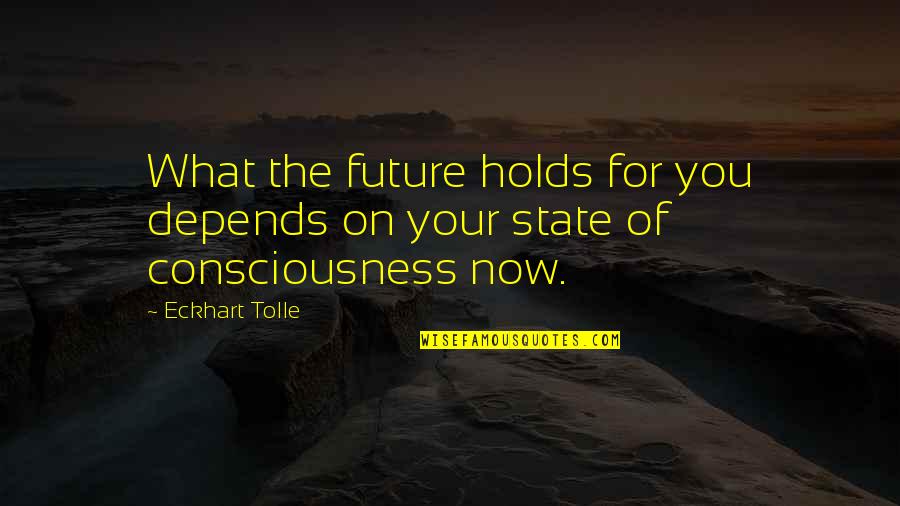 Dante's Inferno Game Death Quotes By Eckhart Tolle: What the future holds for you depends on