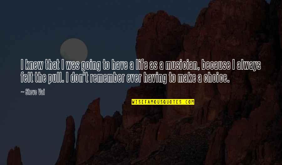 Daprato Studios Quotes By Steve Vai: I knew that I was going to have Daprato Studios Quotes By Steve Vai: I knew that I was going to have