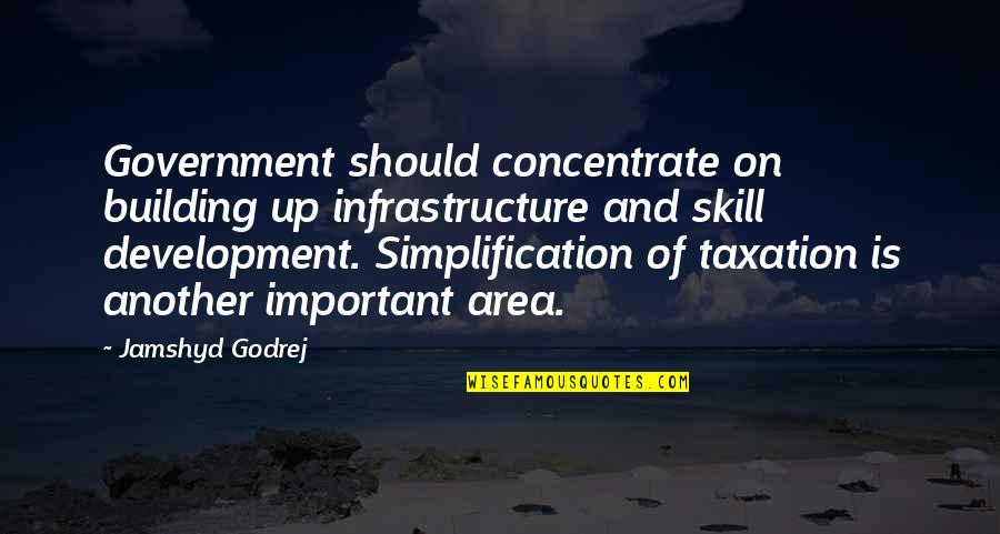 Daralyn Youtube Quotes By Jamshyd Godrej: Government should concentrate on building up infrastructure and