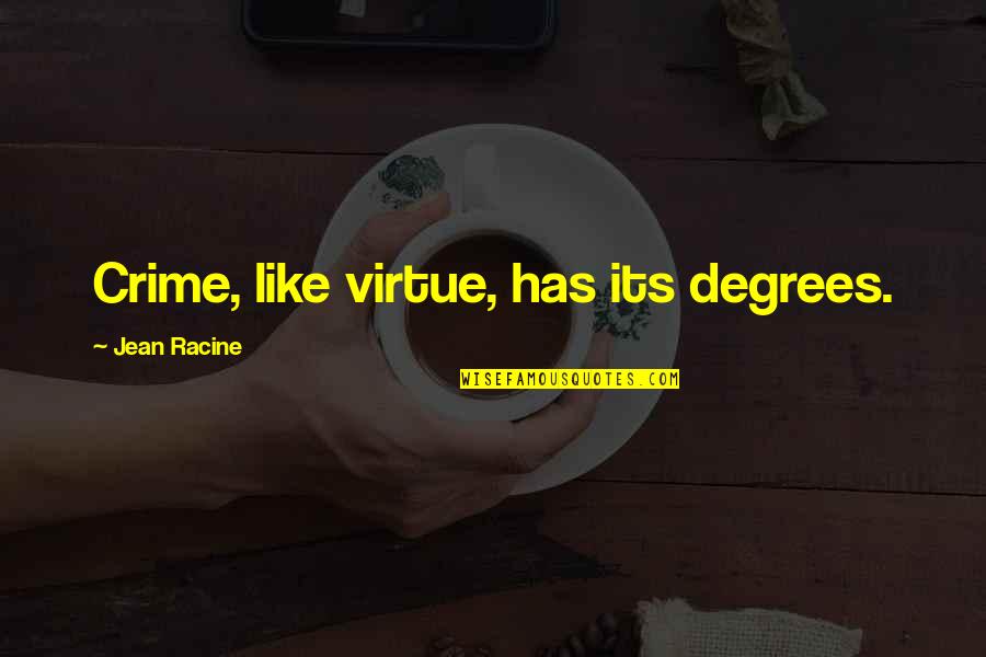 Darashikoh Quotes By Jean Racine: Crime, like virtue, has its degrees.