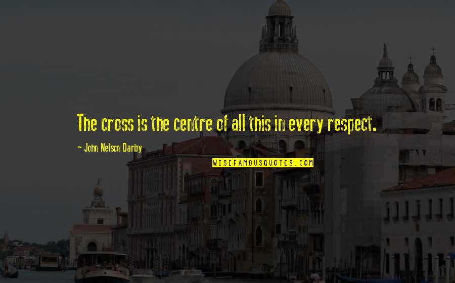 Darby Quotes By John Nelson Darby: The cross is the centre of all this