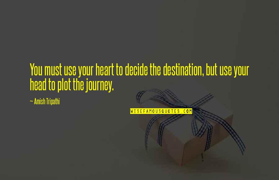 Darcourt Oncology Quotes By Amish Tripathi: You must use your heart to decide the