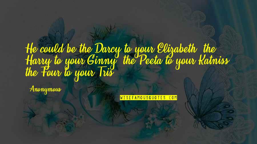 Darcy And Elizabeth Quotes By Anonymous: He could be the Darcy to your Elizabeth,
