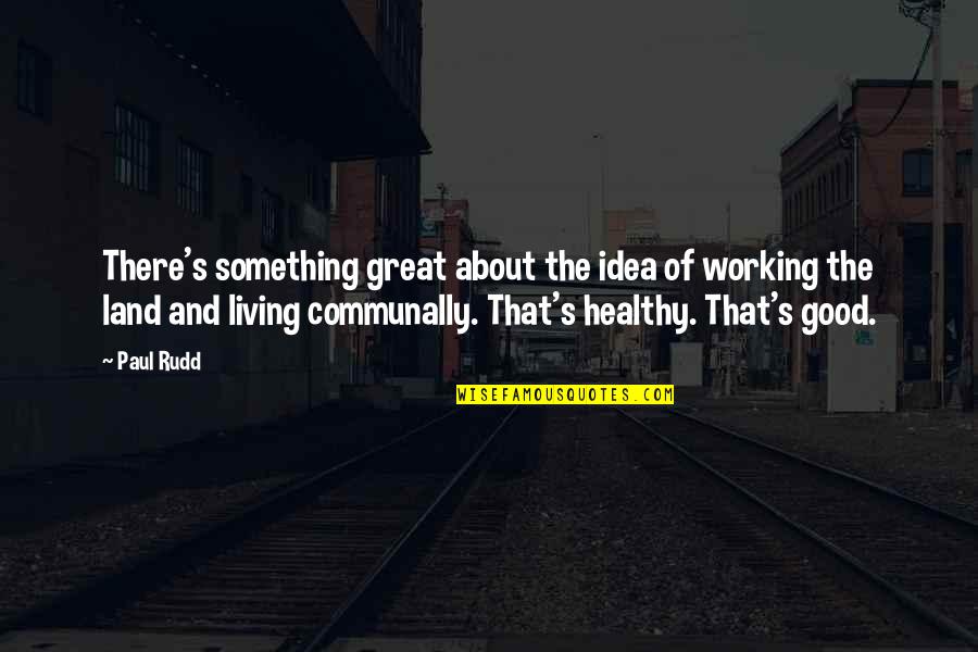 Darestani Quotes By Paul Rudd: There's something great about the idea of working Darestani Quotes By Paul Rudd: There's something great about the idea of working