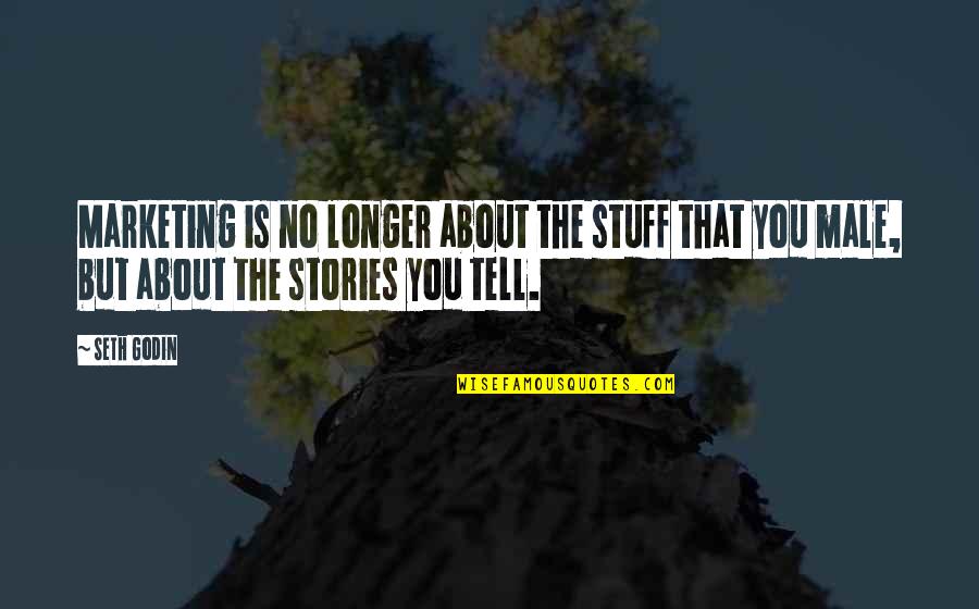 Darick Kimball Quotes By Seth Godin: Marketing is no longer about the stuff that
