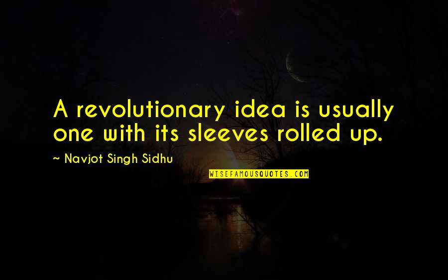 Dark Academia Wallpaper With Quotes By Navjot Singh Sidhu: A revolutionary idea is usually one with its