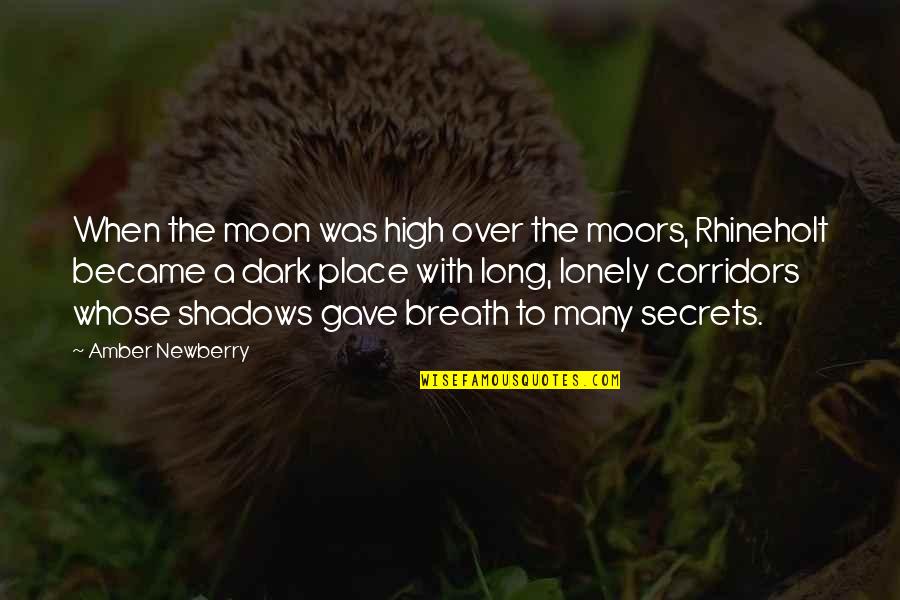 Dark And Gothic Quotes By Amber Newberry: When the moon was high over the moors,