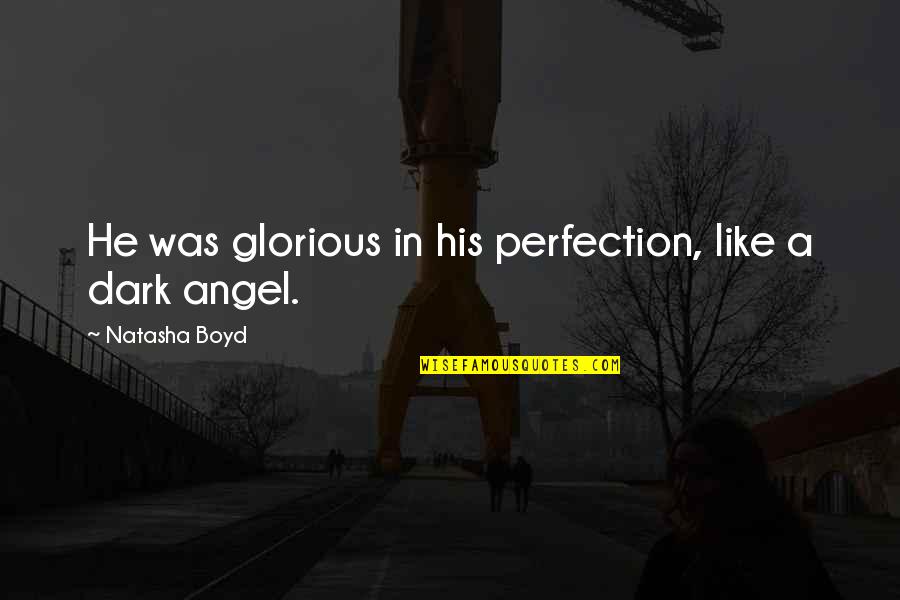 Dark Angel Quotes By Natasha Boyd: He was glorious in his perfection, like a