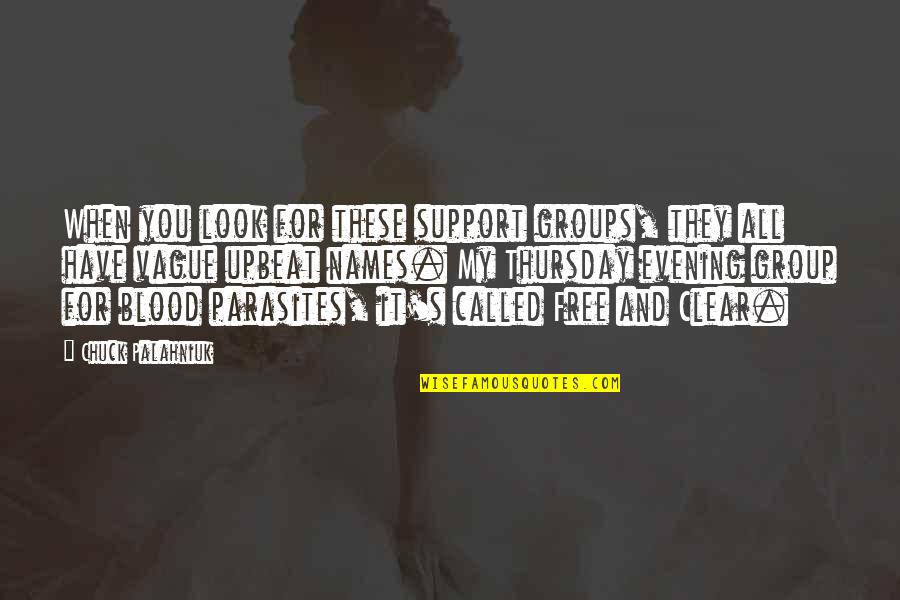 Dark Blood Quotes By Chuck Palahniuk: When you look for these support groups, they