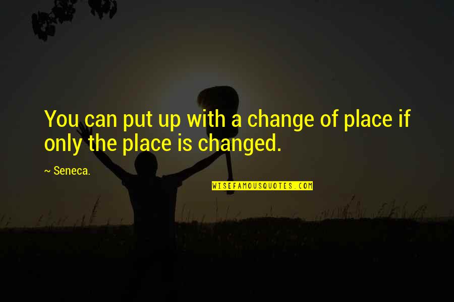 Dark Circus Quotes By Seneca.: You can put up with a change of