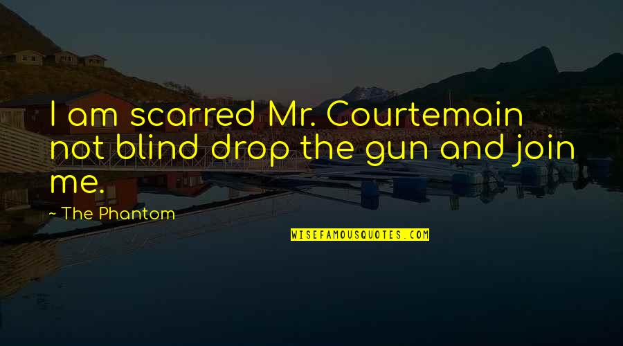 Dark Clouds Sky Quotes By The Phantom: I am scarred Mr. Courtemain not blind drop