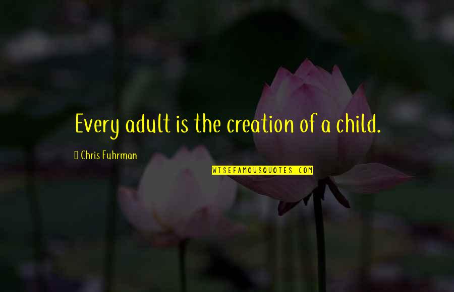 Dark Night Motivational Quotes By Chris Fuhrman: Every adult is the creation of a child. Dark Night Motivational Quotes By Chris Fuhrman: Every adult is the creation of a child.