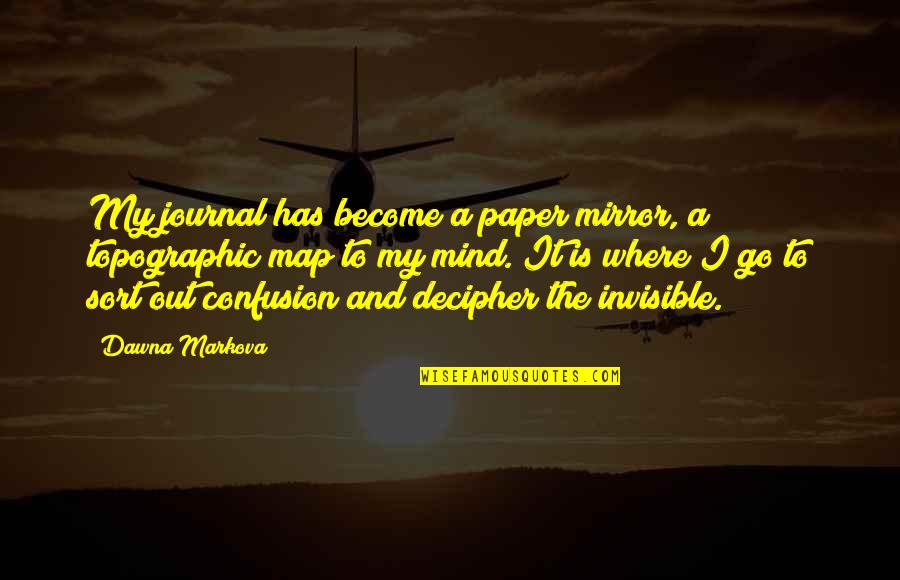 Dark Pagan Quotes By Dawna Markova: My journal has become a paper mirror, a Dark Pagan Quotes By Dawna Markova: My journal has become a paper mirror, a