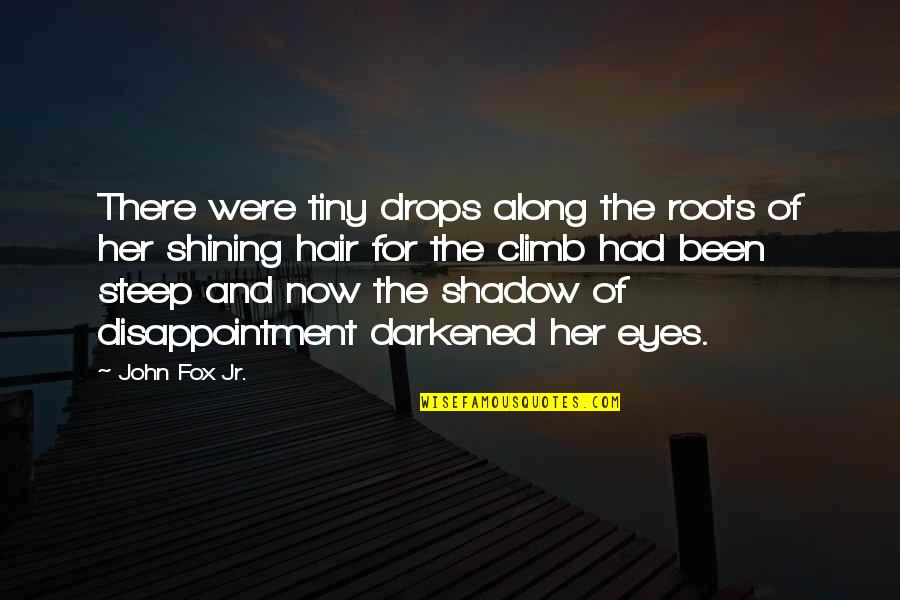 Darkened Quotes By John Fox Jr.: There were tiny drops along the roots of