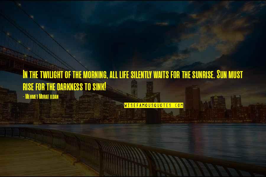 Darkness In Life Quotes By Mehmet Murat Ildan: In the twilight of the morning, all life