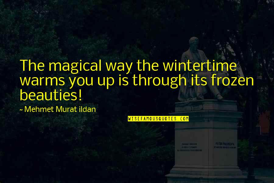 Daroman Quotes By Mehmet Murat Ildan: The magical way the wintertime warms you up Daroman Quotes By Mehmet Murat Ildan: The magical way the wintertime warms you up
