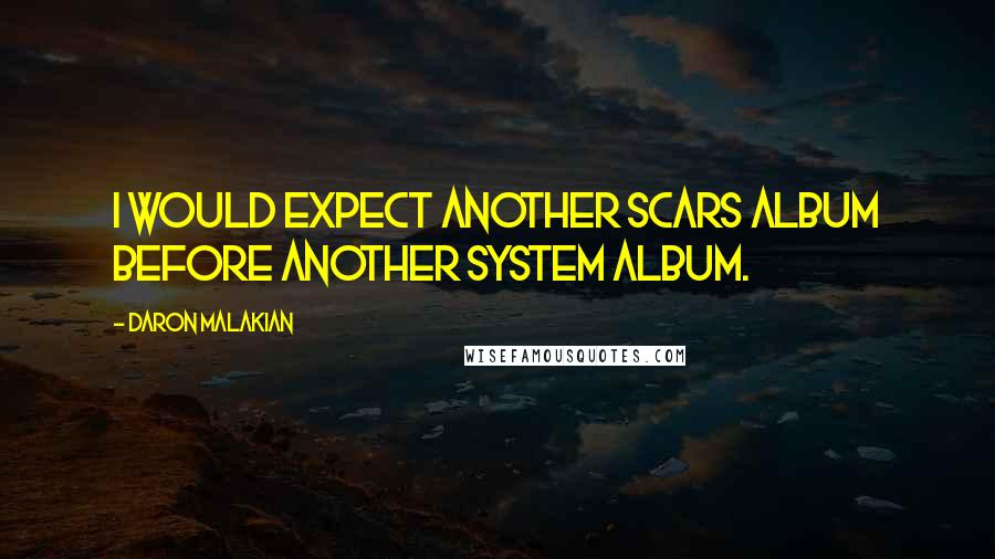 Daron Malakian quotes: I would expect another Scars album before another System album.
