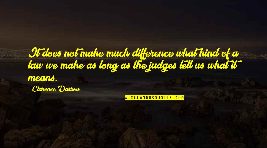 Darrow's Quotes By Clarence Darrow: It does not make much difference what kind