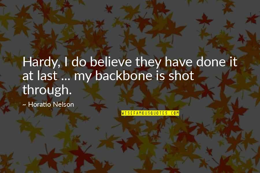 Darth Vader Luke Skywalker Quotes By Horatio Nelson: Hardy, I do believe they have done it