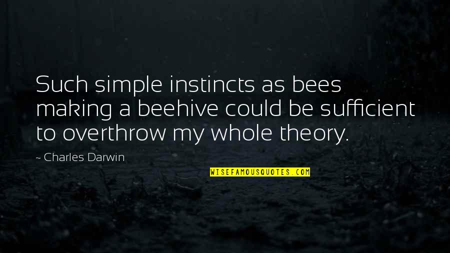 Darwin Charles Quotes By Charles Darwin: Such simple instincts as bees making a beehive