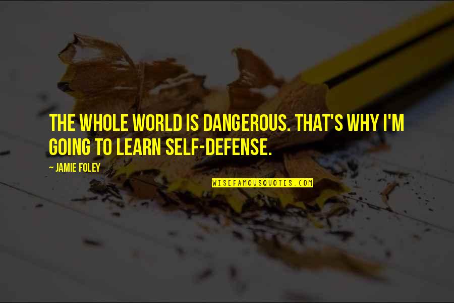 Darya River Quotes By Jamie Foley: The whole world is dangerous. That's why I'm