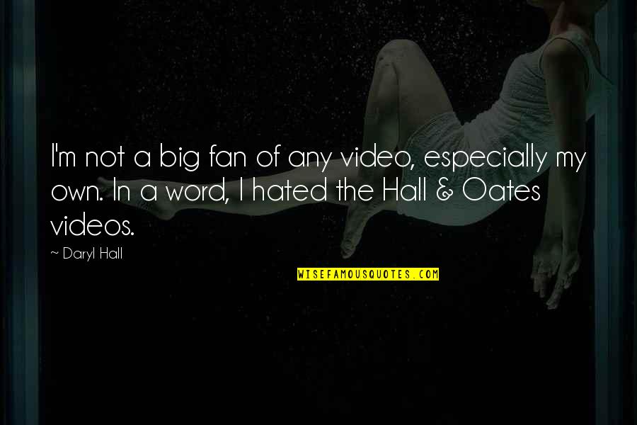 Daryl Quotes By Daryl Hall: I'm not a big fan of any video,
