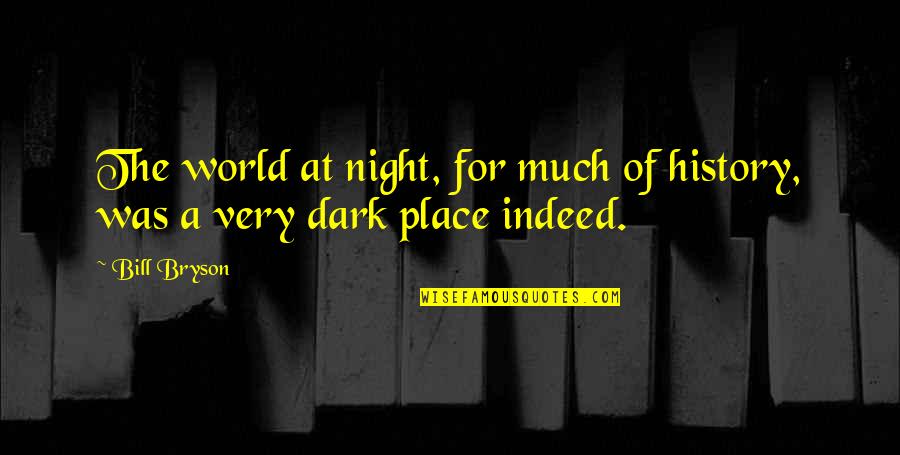 Dashkevich Priklyucheniya Quotes By Bill Bryson: The world at night, for much of history,