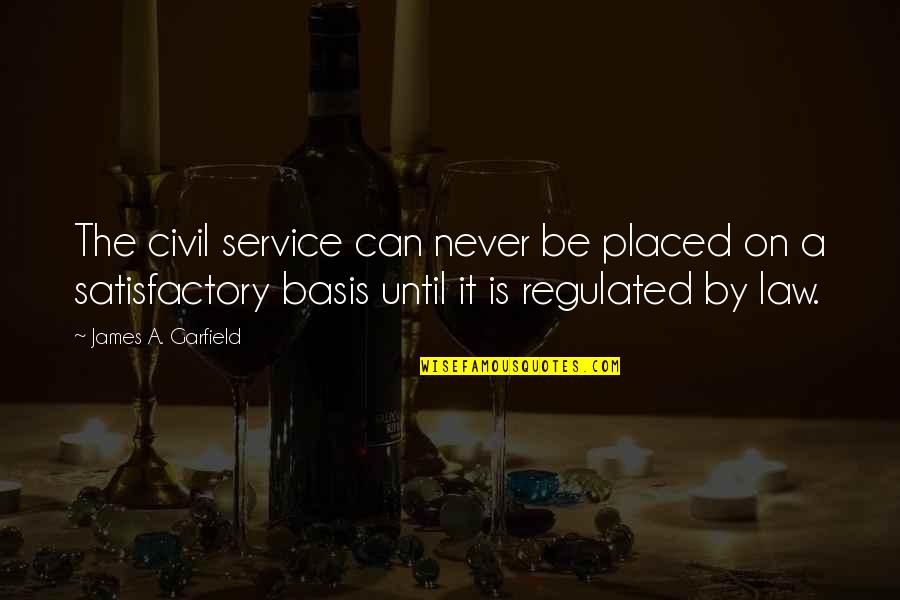 Dassin Et Si Quotes By James A. Garfield: The civil service can never be placed on Dassin Et Si Quotes By James A. Garfield: The civil service can never be placed on