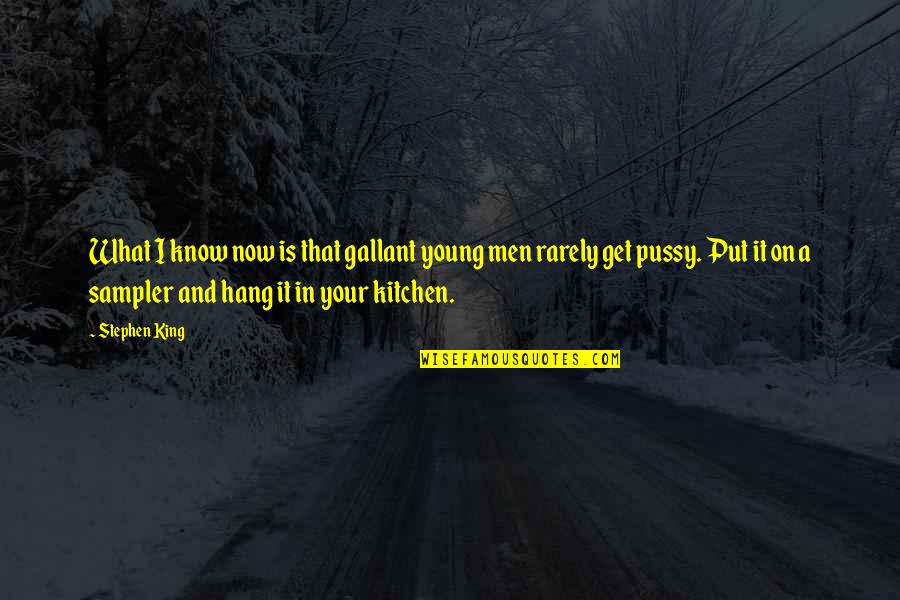 Date Tagalog Quotes By Stephen King: What I know now is that gallant young