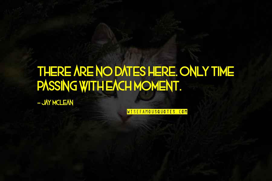 Dates-fruit Quotes By Jay McLean: There are no dates here. Only time passing