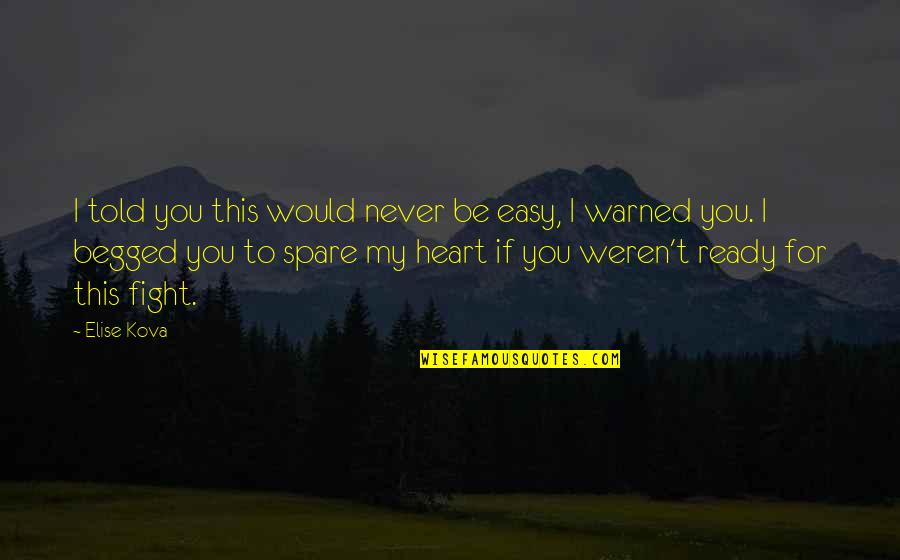 Dates Tumblr Quotes By Elise Kova: I told you this would never be easy,