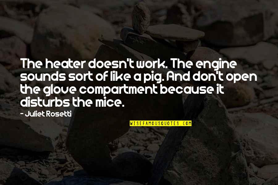 Dating Your Ex's Best Friend Quotes By Juliet Rosetti: The heater doesn't work. The engine sounds sort