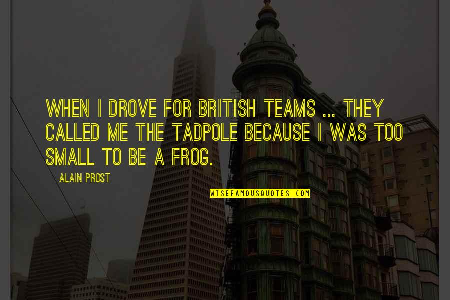 Daudelin Gulf Quotes By Alain Prost: When I drove for British teams ... they Daudelin Gulf Quotes By Alain Prost: When I drove for British teams ... they