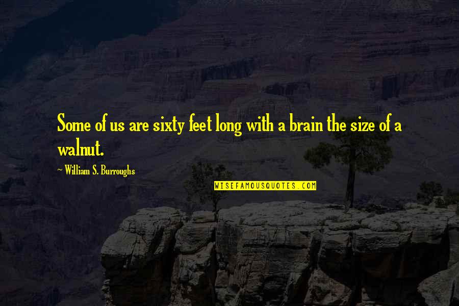 Daulet Arena Quotes By William S. Burroughs: Some of us are sixty feet long with Daulet Arena Quotes By William S. Burroughs: Some of us are sixty feet long with