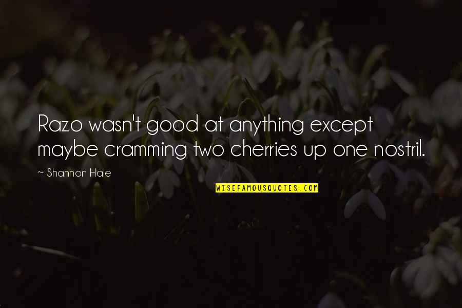 Dauner Maare Quotes By Shannon Hale: Razo wasn't good at anything except maybe cramming