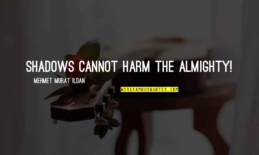 Davannis Near Quotes By Mehmet Murat Ildan: Shadows cannot harm the almighty! Davannis Near Quotes By Mehmet Murat Ildan: Shadows cannot harm the almighty!