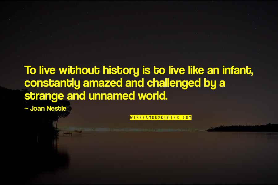 Dave Logan Tribal Leadership Quotes By Joan Nestle: To live without history is to live like