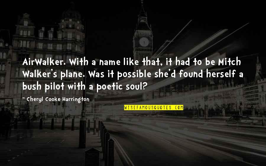 Davertibal Quotes By Cheryl Cooke Harrington: AirWalker. With a name like that, it had