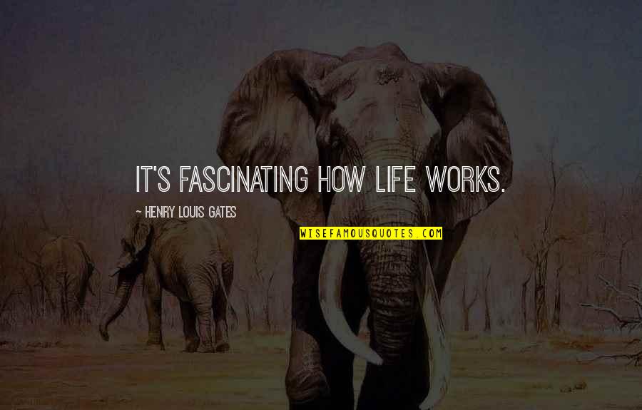 David Agenjo Quotes By Henry Louis Gates: It's fascinating how life works. David Agenjo Quotes By Henry Louis Gates: It's fascinating how life works.