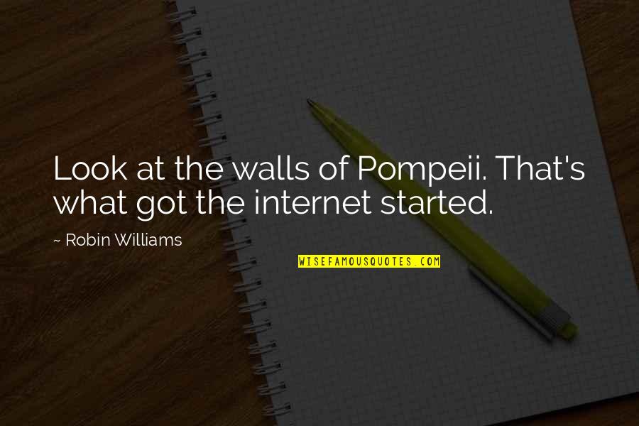 David Boudia Quotes By Robin Williams: Look at the walls of Pompeii. That's what David Boudia Quotes By Robin Williams: Look at the walls of Pompeii. That's what