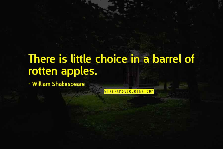 David Bowie Labyrinth Quotes By William Shakespeare: There is little choice in a barrel of