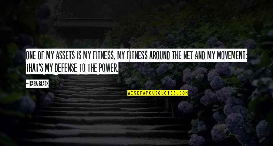 David Brook Quotes By Cara Black: One of my assets is my fitness. My