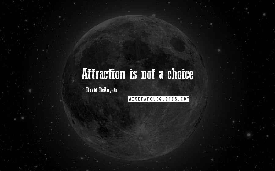 David DeAngelo quotes: Attraction is not a choice