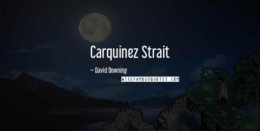 David Downing quotes: Carquinez Strait