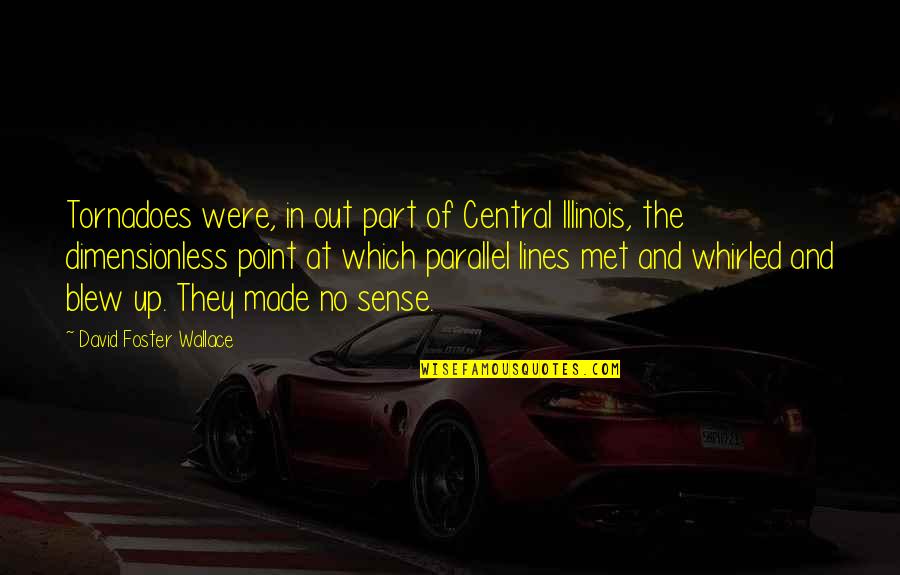 David Foster Quotes By David Foster Wallace: Tornadoes were, in out part of Central Illinois,