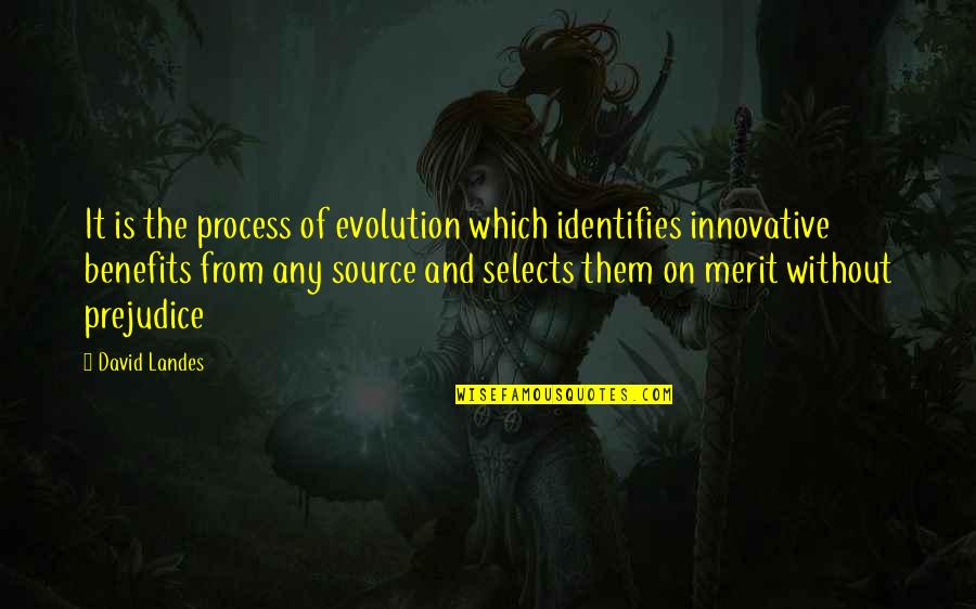 David Landes Quotes By David Landes: It is the process of evolution which identifies